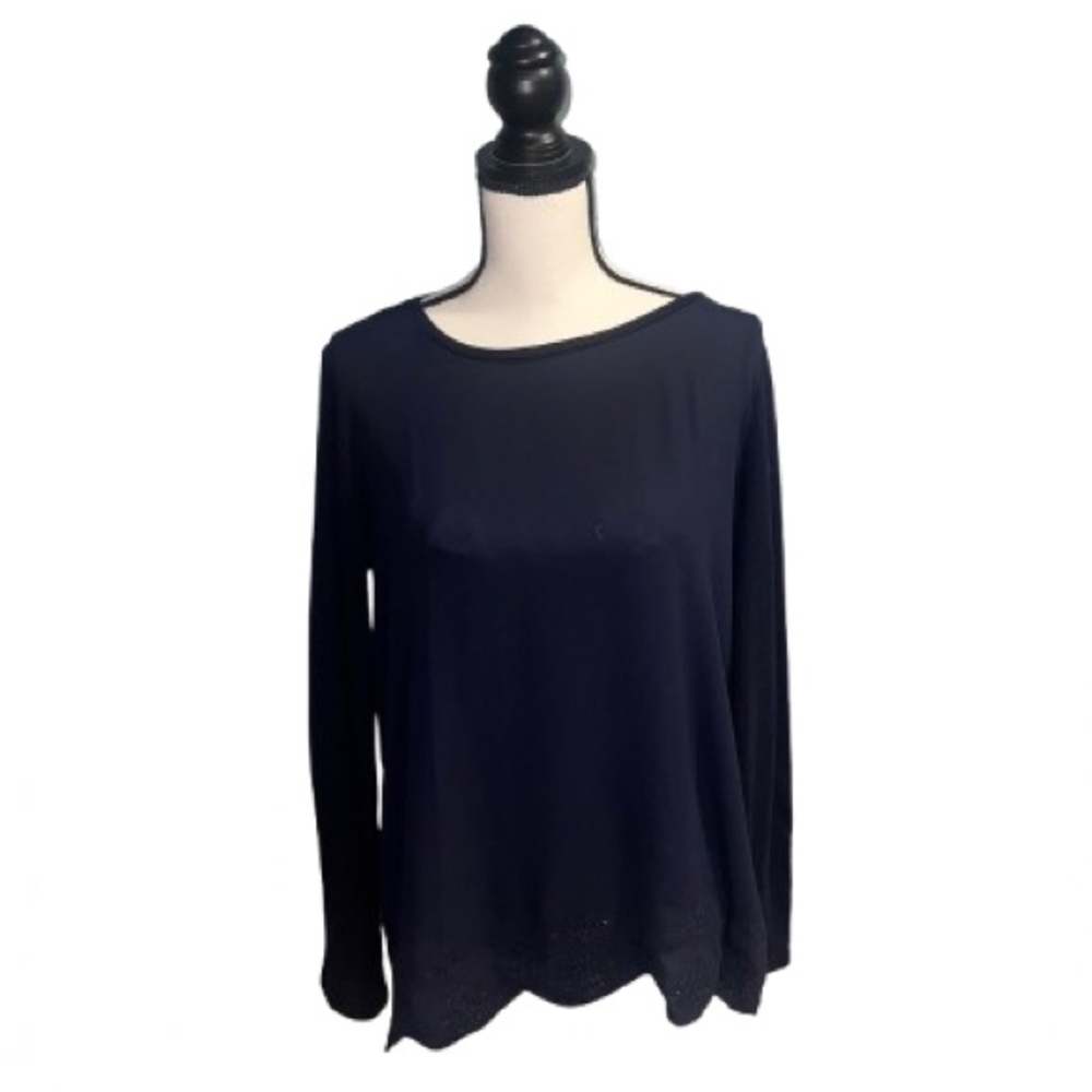 Loft- Navy long sleeve shirt